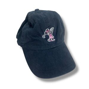 Kate Lord Disney Black Minnie Mouse Golf Ladies Fit Baseball Hat